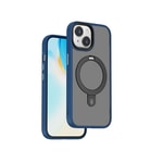 Apple iPhone 15 Kılıf Wiwu ZMM-010 M-safe Şarj Özellikli Mat Arka Yüzey Standlı Kapak