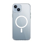 Apple iPhone 15 Kılıf Wiwu ZYS-013 M-safe Şarj Özellikli Renkli Kamera Çerçeveli Şeffaf Jelly Kapak
