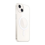 Apple iPhone 15 Kılıf Zore M-safe Şarj Özellikli Şeffaf Tek Kamera Çerçeveli Porto Kapak