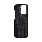 Apple iPhone 15 M-safe Şarj Özellikli Karbon Fiber Benks Montage ArmorAir Kevlar Kapak