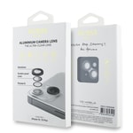 Apple iPhone 15 Plus Guess Orjinal Lisanslı Metal Kamera Lens Koruyucu