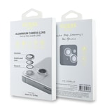 Apple iPhone 15 Plus Guess Orjinal Lisanslı Metal Kamera Lens Koruyucu