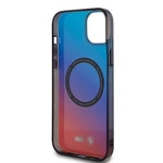 Apple iPhone 15 Plus Kılıf BMW M-safe Şarj Özellikli Transparan Renk Geçişli Dizayn Orjinal Lisanslı Kapak