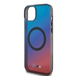 Apple iPhone 15 Plus Kılıf BMW M-safe Şarj Özellikli Transparan Renk Geçişli Dizayn Orjinal Lisanslı Kapak