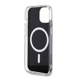Apple iPhone 15 Plus Kılıf Guess Orjinal Lisanslı M-safe Şarj Özellikli Yazı Logolu Iridescent Kapak