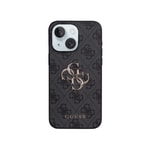 Apple iPhone 15 Plus Kılıf Guess Orjinal Lisanslı PU Deri 4G Büyük Metal Logolu Çapraz Vücut Askılı Kapak