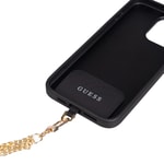 Apple iPhone 15 Plus Kılıf Guess Orjinal Lisanslı PU Deri 4G Büyük Metal Logolu Çapraz Vücut Askılı Kapak