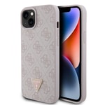 Apple iPhone 15 Plus Kılıf Guess Orjinal Lisanslı M-safe Şarj Özellikli Yazı Logolu Iridescent Kapak
