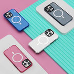 Apple iPhone 15 Plus Kılıf M-safe Şarj Özellikli YoungKit Crystal Color Serisi Kapak