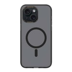 Apple iPhone 15 Plus Kılıf M-safe Şarj Özellikli Cam Arka Yüzey Recci Michelin Serisi Kapak