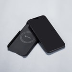 Apple iPhone 15 Plus Kılıf M-safe Şarj Özellikli 600D Aramid Fiber Pitaka Ultra-Slim Classic Serisi Black-Grey Twill Kapak