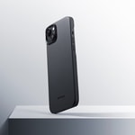Apple iPhone 15 Plus Kılıf M-safe Şarj Özellikli 600D Aramid Fiber Pitaka Ultra-Slim Classic Serisi Black-Grey Twill Kapak