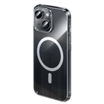 Apple iPhone 15 Plus Kılıf M-safe Şarj Özellikli Benks ​​​​​​Crystal Serisi Şeffaf Kapak
