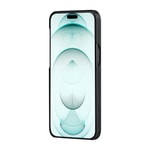 Apple iPhone 15 Plus Kılıf M-safe Şarj Özellikli 600D Aramid Fiber Pitaka Ultra-Slim Classic Serisi Black-Grey Twill Kapak