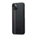 Apple iPhone 15 Plus Kılıf M-safe Şarj Özellikli 600D Aramid Fiber Pitaka Tactile Woven Orchestra Serisi Rhapsody Kapak