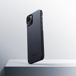 Apple iPhone 15 Plus Kılıf M-safe Şarj Özellikli 1500D Aramid Fiber Pitaka Ultra-Slim Classic Serisi Black-Grey Twill Kapak