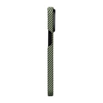 Apple iPhone 15 Plus Kılıf M-safe Şarj Özellikli 600D Aramid Fiber Pitaka Tactile Woven Orchestra Serisi Overture Kapak