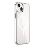 Apple iPhone 15 Plus Kılıf Wiwu BC-022 M-safe Şarj Özellikli Şeffaf Transparan Kapak