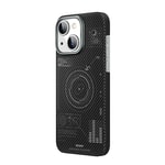 Apple iPhone 15 Plus Kılıf Wiwu KJZ-017 Karbon Fiber 600D Explore Kapak
