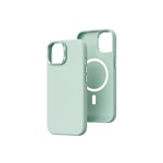 Apple iPhone 15 Plus Kılıf Wiwu SP-019 M-safe Şarj Özellikli Vegan Leather Deri Kapak