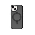 Apple iPhone 15 Plus Kılıf Wiwu ZMM-010 M-safe Şarj Özellikli Mat Arka Yüzey Standlı Kapak