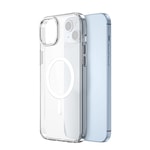 Apple iPhone 15 Plus Kılıf Wiwu ZYS-013 M-safe Şarj Özellikli Renkli Kamera Çerçeveli Şeffaf Jelly Kapak