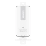 Apple iPhone 15 Pro CaseWorld Armor Serisi Eyesafe Teknolojili 0.15mm 3D Temperli Cam Ekran Koruyucu + Uygulama Aparatlı
