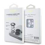 Apple iPhone 15 Pro Guess Orjinal Lisanslı Metal Kamera Lens Koruyucu