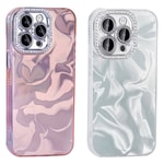 Apple iPhone 15 Pro Kılıf Airbagli Parlak Taş Detay Tasarımlı Zore Esila Kapak