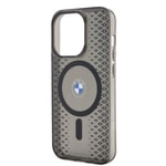 Apple iPhone 15 Pro Kılıf BMW M-safe Şarj Özellikli Transparan IML Signature Orjinal Lisanslı Kapak