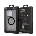 Apple iPhone 15 Pro Kılıf BMW M-safe Şarj Özellikli Transparan Renkli Çerçeveli Orjinal Lisanslı Kapak