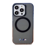 Apple iPhone 15 Pro Kılıf BMW M-safe Şarj Özellikli Transparan Renkli Çerçeveli Orjinal Lisanslı Kapak
