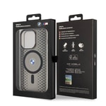 Apple iPhone 15 Pro Kılıf BMW M-safe Şarj Özellikli Transparan IML Signature Orjinal Lisanslı Kapak
