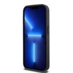 Apple iPhone 15 Pro Kılıf DKNY Orjinal Lisanslı M-safe Şarj Özellikli 3D Yazılı Repeat Pattern Kapak