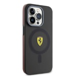 Apple iPhone 15 Pro Kılıf Ferrari Orjinal Lisanslı M-safe Şarj Özellikli Transparan Renk Geçişli Iridescent Kapak