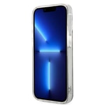 Apple iPhone 15 Pro Kılıf Guess Orjinal Lisanslı M-safe Şarj Özellikli Yazı Logolu 4G Desenli Kapak