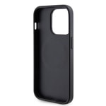 Apple iPhone 15 Pro Kılıf Guess Orjinal Lisanslı M-safe Şarj Özellikli Yazı Logolu Saffiano Kapak
