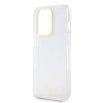 Apple iPhone 15 Pro Kılıf Guess Orjinal Lisanslı Yazı Logolu Mirror Disco Kapak