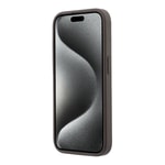 Apple iPhone 15 Pro Kılıf Guess Orjinal Lisanslı M-safe Kabartmalı 4G Desenli Yazı Logolu Kapak