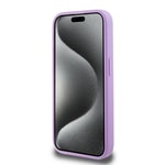 Apple iPhone 15 Pro Kılıf Guess Orjinal Lisanslı M-safe Şarj Özellikli Yazı Logolu Saffiano Kapak