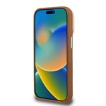 Apple iPhone 15 Pro Kılıf Guess Orjinal Lisanslı Grained Yazı Logolu Kamera Standlı Kapak