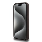 Apple iPhone 15 Pro Kılıf Guess Orjinal Lisanslı M-safe Şarj Özellikli Gül Baskılı 4G Desenli Yazı Logolu Kapak