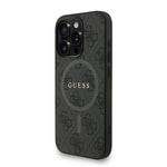 Apple iPhone 15 Pro Kılıf Guess Orjinal Lisanslı M-safe Şarj Özellikli PU Deri Bilek Askı İpli Yazı Logolu Kapak