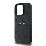 Apple iPhone 15 Pro Kılıf Guess Orjinal Lisanslı M-safe Şarj Özellikli 4G Desen Yazı Logolu Kapak