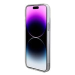 Apple iPhone 15 Pro Kılıf Guess Orjinal Lisanslı M-safe Şarj Özellikli Yazı Logolu Iridescent Kapak