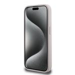 Apple iPhone 15 Pro Kılıf Guess Orjinal Lisanslı M-safe Şarj Özellikli PU Deri Bilek Askı İpli Yazı Logolu Kapak