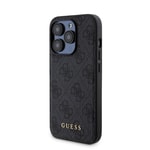 Apple iPhone 15 Pro Kılıf Guess Orjinal Lisanslı M-safe Şarj Özellikli Yazı Logolu 4G Desenli Kapak + Powerbank 5000mAh 2in1 Set