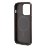 Apple iPhone 15 Pro Kılıf Guess Orjinal Lisanslı M-safe Şarj Özellikli 4G Şerit Tasarımlı Printed Kapak