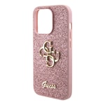 Apple iPhone 15 Pro Kılıf Guess Orjinal Lisanslı 4G Büyük Metal Logolu Glitter Kapak