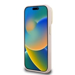 Apple iPhone 15 Pro Kılıf Guess Orjinal Lisanslı Grained Yazı Logolu Kamera Standlı Kapak